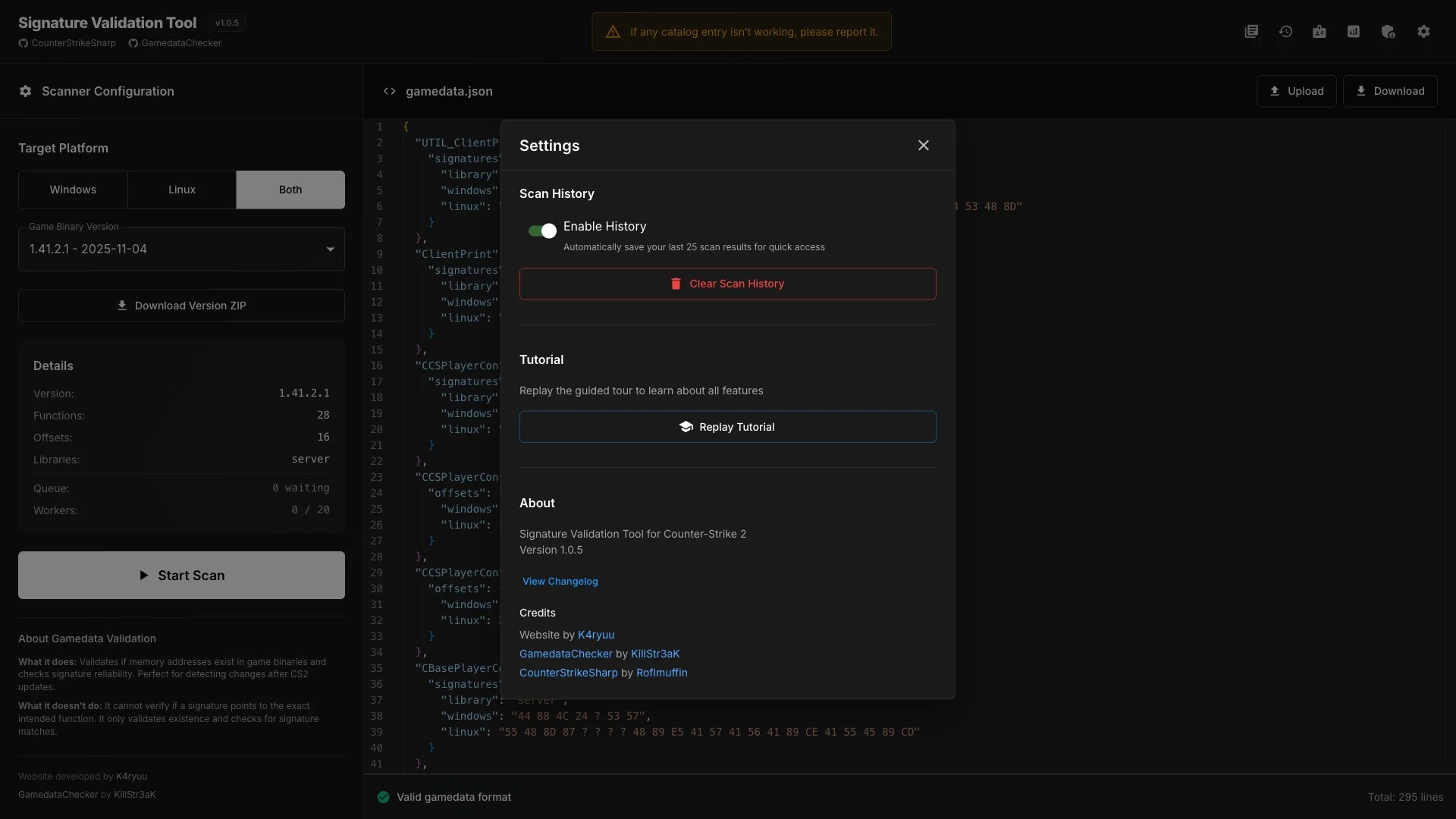 GameData Checker screenshot 2